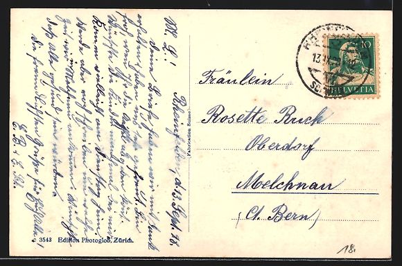 Cartoline postali: Rheinfelden, Partie am Feldschlösschen – Usato da Berlin venduto da bartko-reher 1