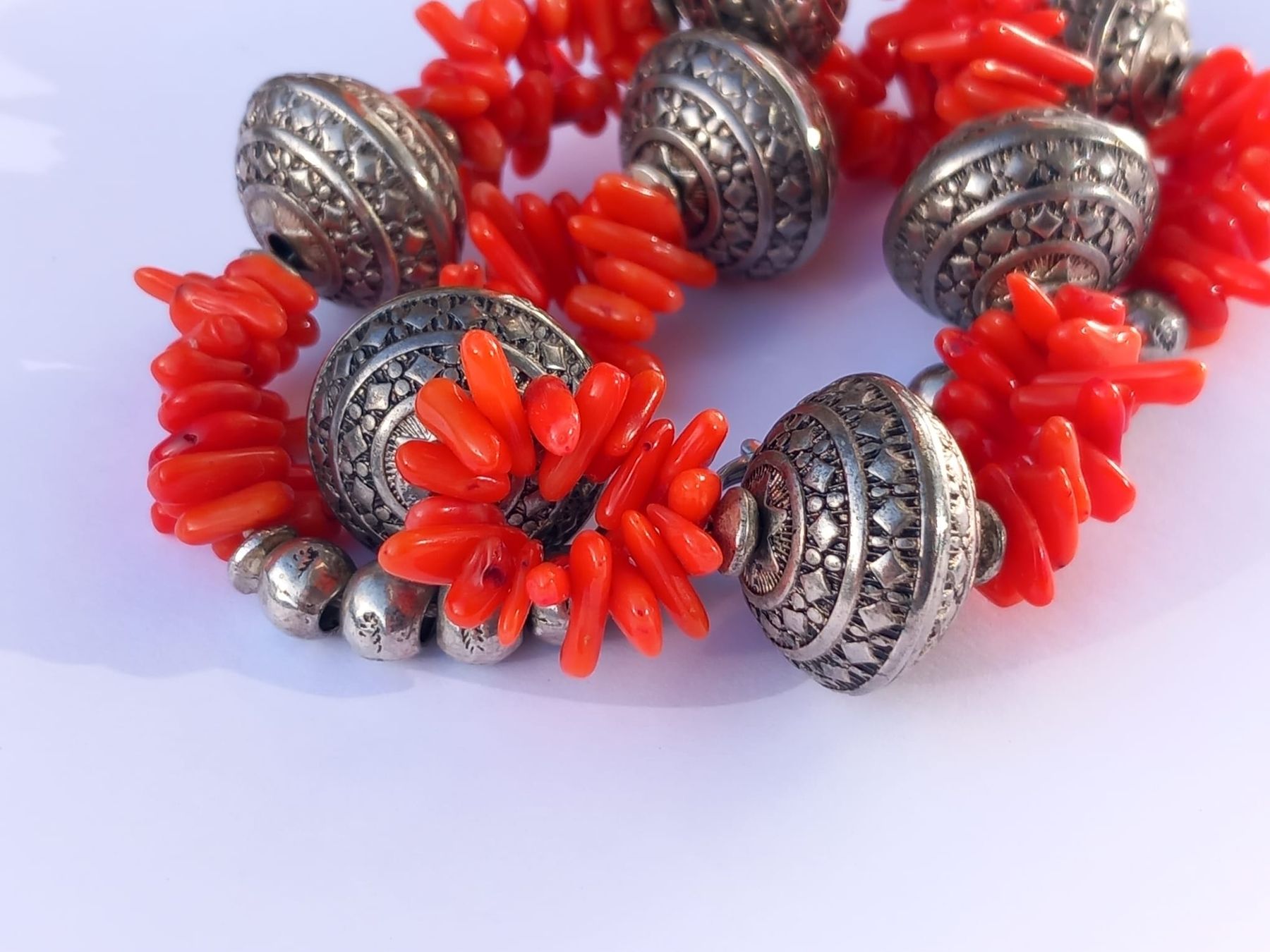 Catenine: Ethno Vintage Korallen Kette – Usato da Winterthur venduto da Jopf1 3