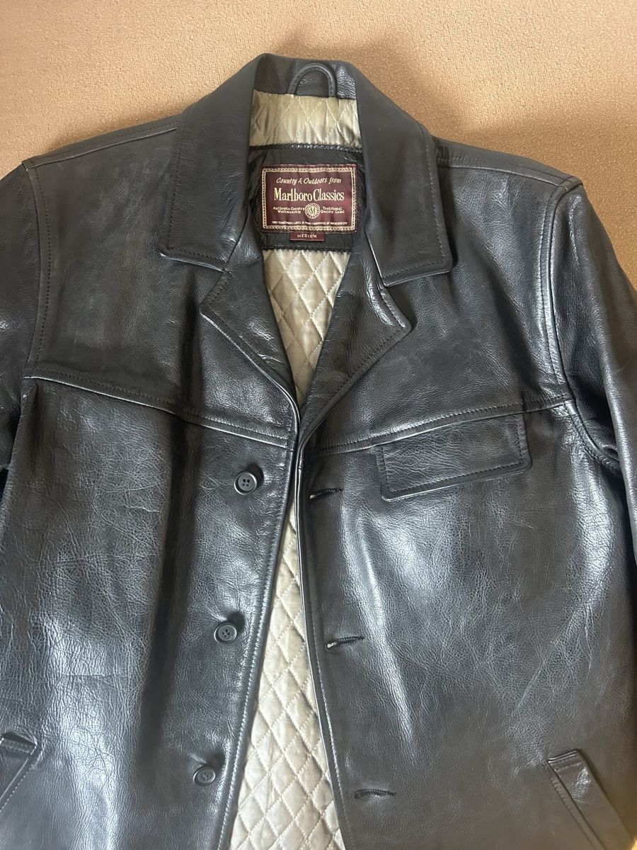 Marlboro Vestes: Veste cuir Marlboro Classic – D'occasion à Neuchâtel par GreenMood