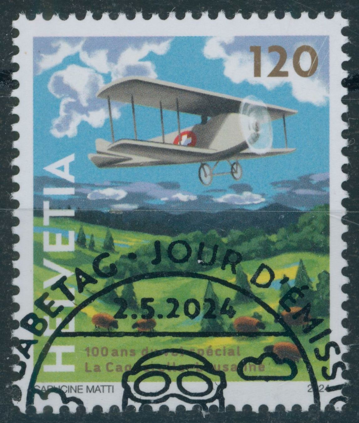Alle Briefmarken: 2024 - Sonderflug - Ersttag Stempel ET – Gebraucht aus Schindellegi von leecollect