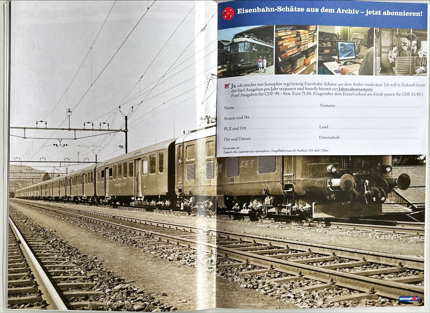 Riviste & Magazine: Semaphor Sonderausgabe 2011 – Nuovo e nell'imballaggio originale da Murgenthal venduto da View 4