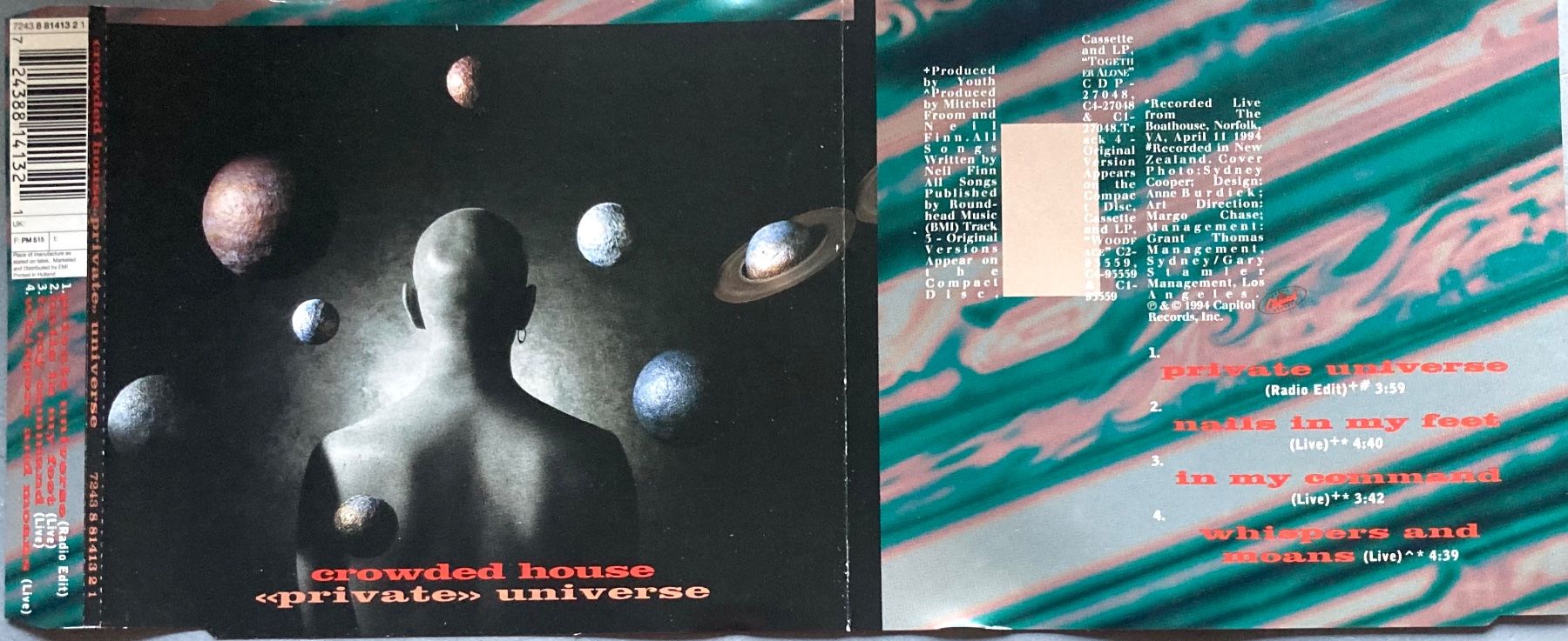 CDs: CROWDED HOUSE - PRIVATE UNIVERSE – Gebraucht aus Poliez-Pittet von Newtown-Records
