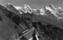 Schynige Platte Bahn (BE) Blick auf Eiger Mönch und Jungfrau