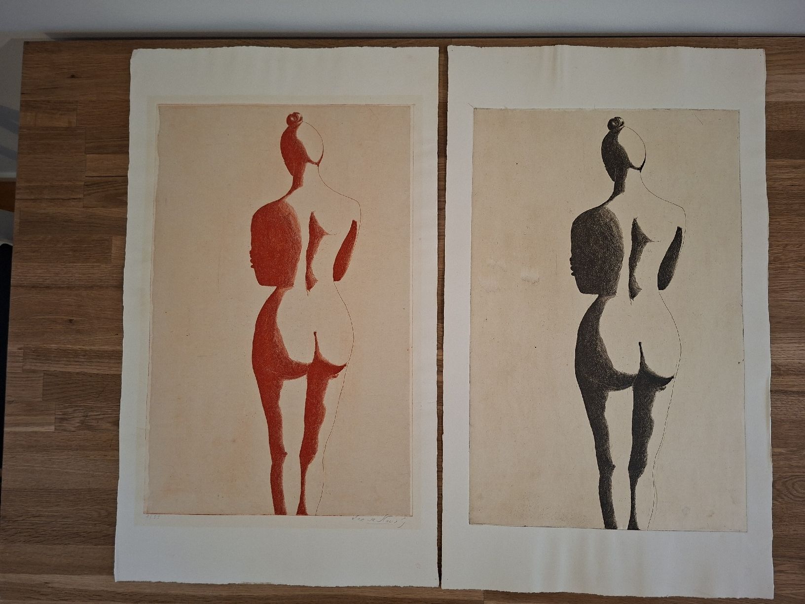 Grafica & Litografie: Alex Sadkowsky  Radierung 2 Stk. – Usato da Volketswil venduto da benluke
