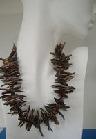 Collier aus Biwa Perlen
