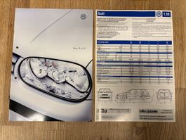VW Golf 4 Paket Prospekt Sammlung, 1998-99