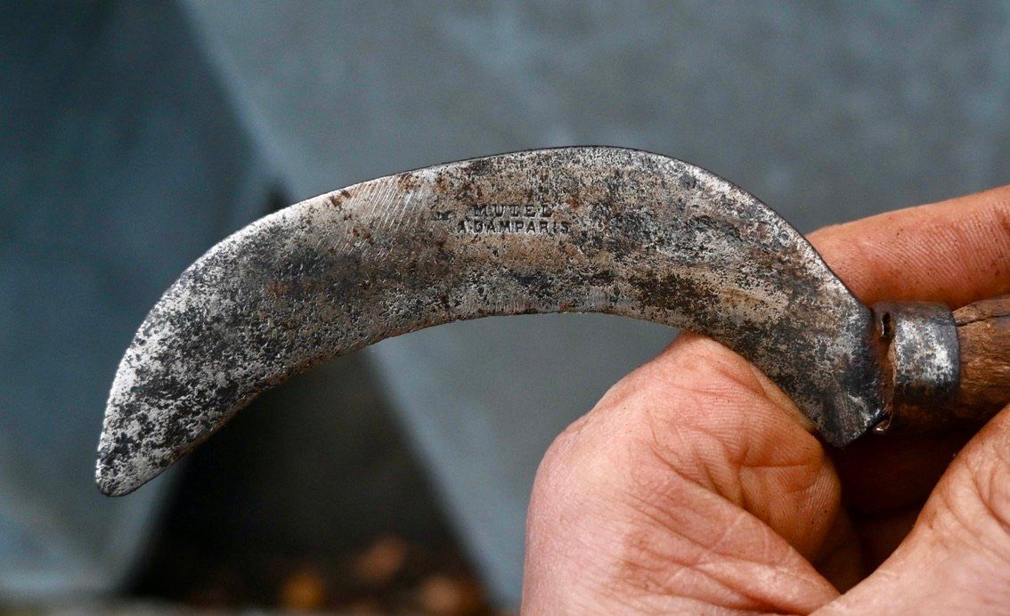 Tutti gli attrezzi: ANTIKE Handsichel Länge ca. 22cm - MUTEL À DAMPARIS – Usato da Pfaffhausen venduto da mono_rec 4