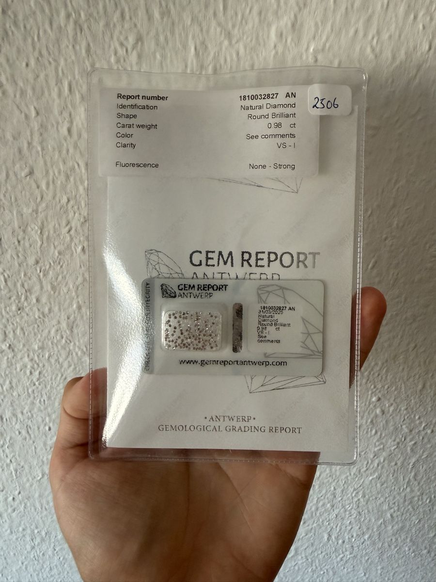 Pietre preziose: Natural Diamonds 0.98CT – Nuovo e nell'imballaggio originale da Genève venduto da SG_73