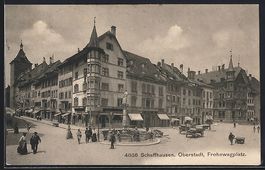 Schaffhausen, Oberstadt mit Frohnwagplat