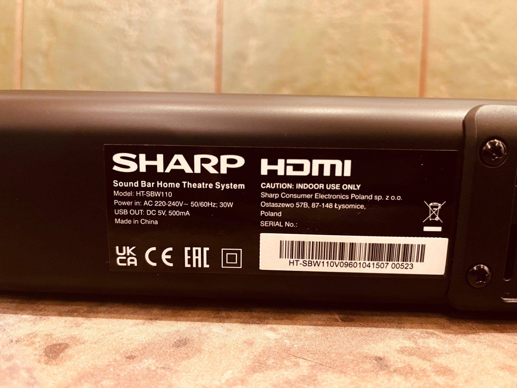 Sharp Home Cinema: Sharp Soundbar mit Subwoofer – Usato da Remigen venduto da Fazer 3