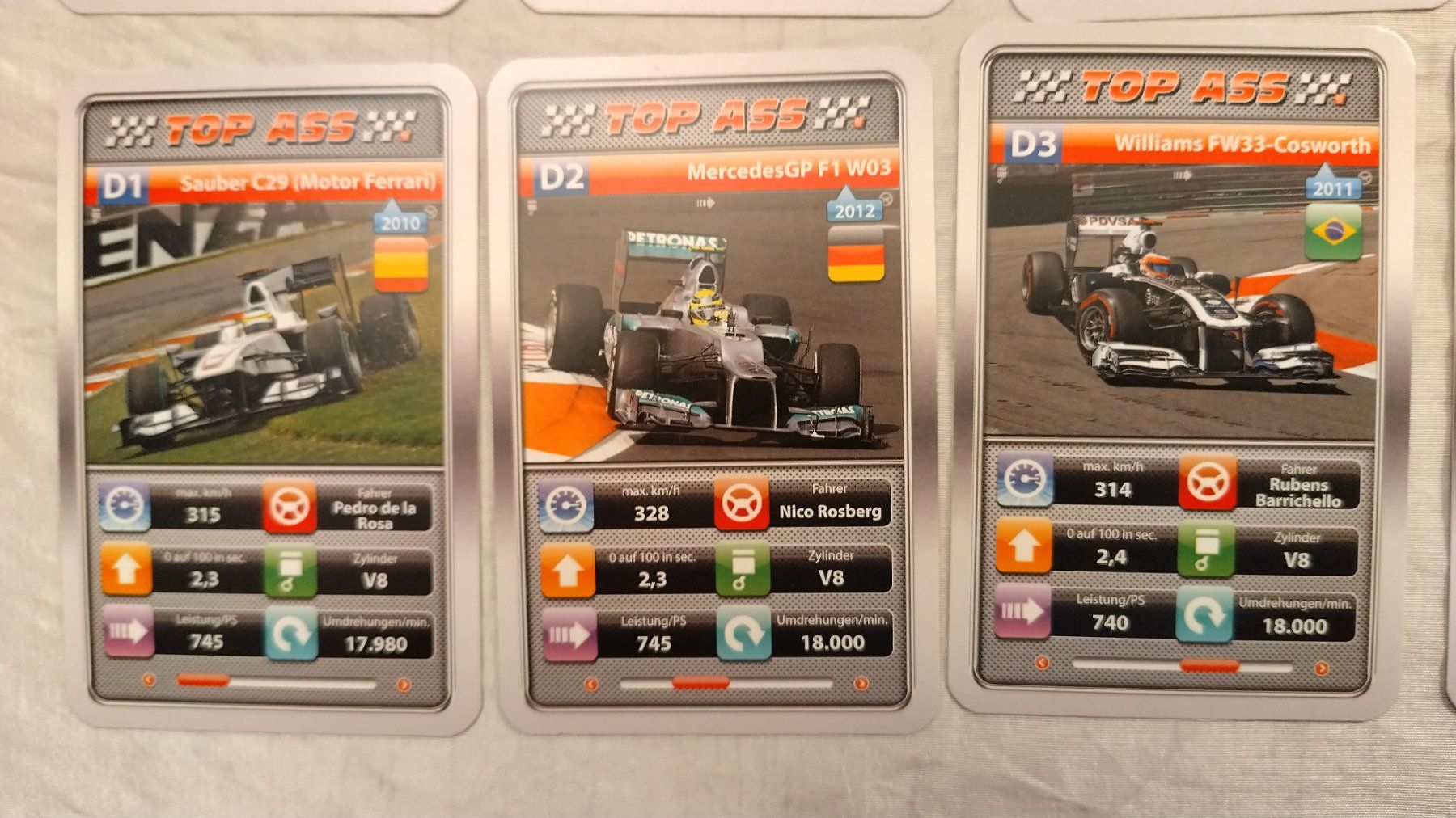 Giochi: Auto Quartett - Formel 1 / 32 Karten ab Fr. 4.- – Usato da Bellach venduto da JingleJerry 5