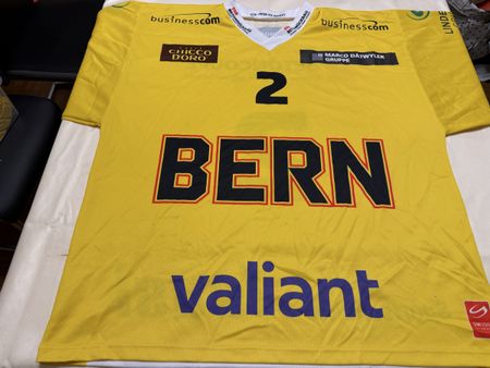 SC Bern Gameworntrikot Junioren Nummer 2 Grösse XL