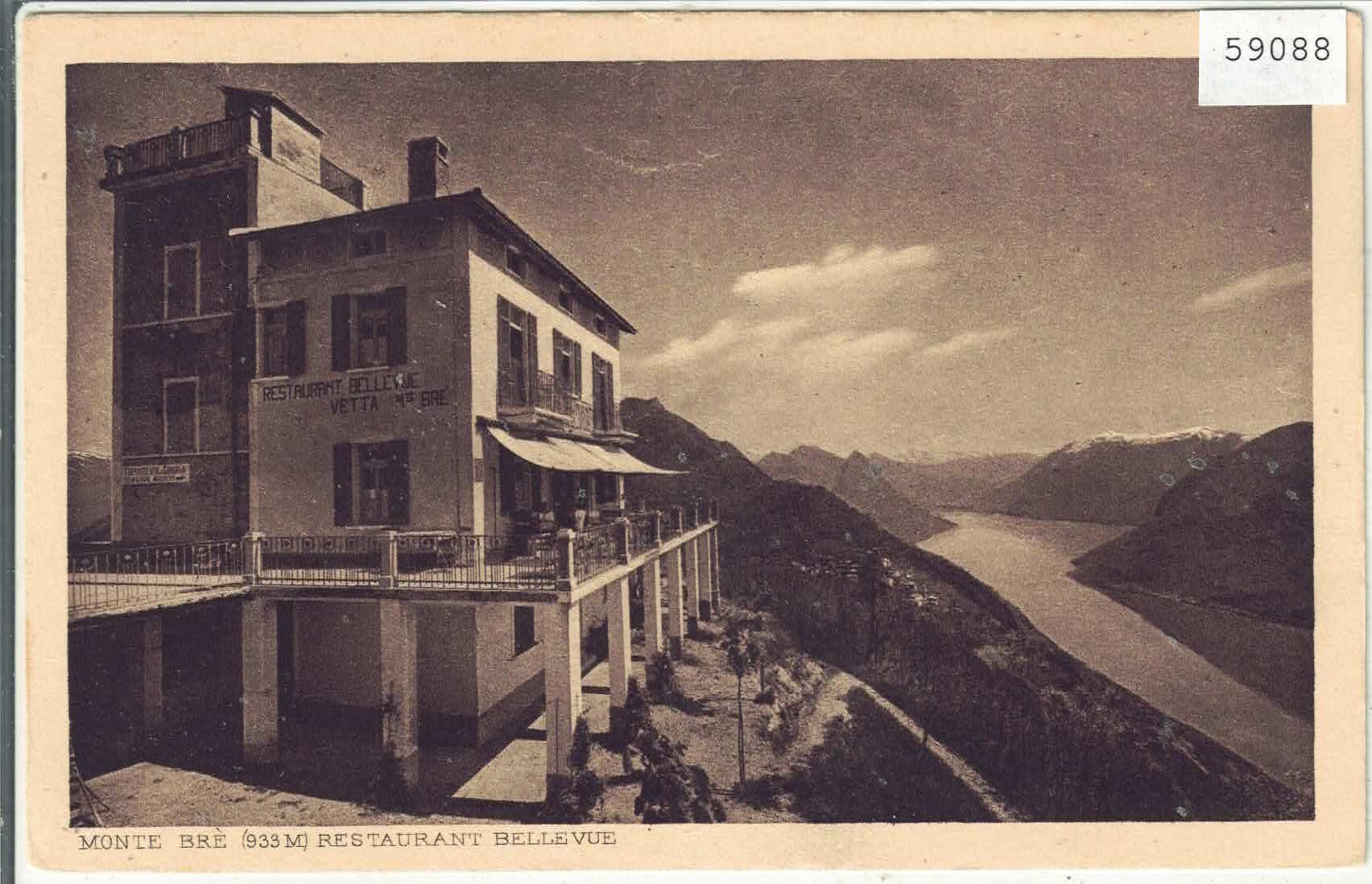 Ansichtskarten: Monte Bre - Restaurant Bellevue – Gebraucht aus Ettingen von Kartenplanet