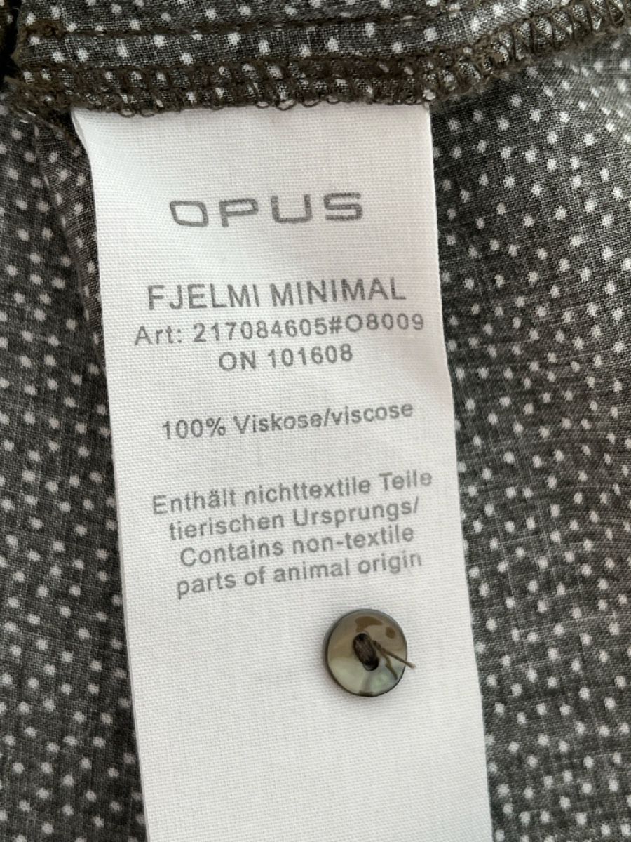 Opus Camicette: OPUS Sommer Bluse Gr. 36, oliv mit Pünktchen – Usato da Zürich venduto da Kleanthy 3