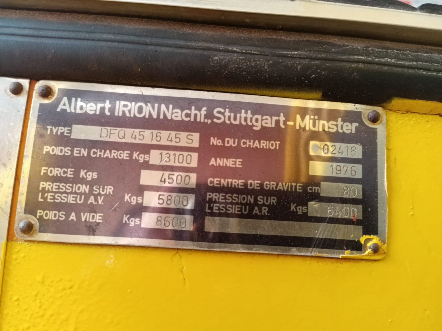 Diesel Chariots à fourches & chariots élévateur: Seitenstapler Irion – Défectueux à Bichwil par Holzwurm7000 8