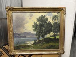 Schönes Ölgemälde Jakob Edwin Bachmann