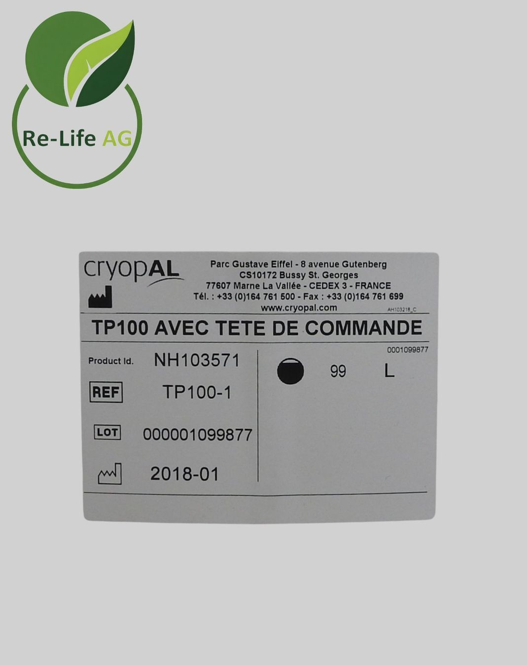 Accessori per altri veicoli: Cryopal TP 100-1 Liquid Nitrogen Tank – Usato da Reinach BL venduto da Re-LifeAG_Labor 5