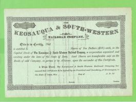 Keosauqua & Sout-Western Railroad Co.