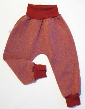 Winter/Fleece Pumphose mit Unifarbe - Rot Gr.86/92 NEU