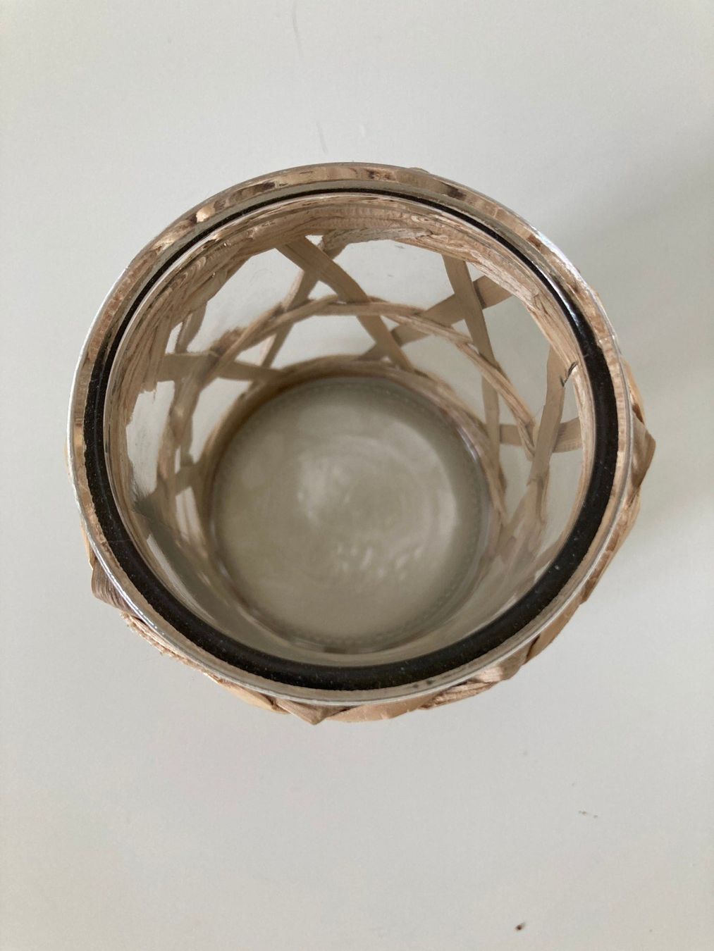 Altro in Decorazioni & Accessori: Support bougie en verre et paille décoratif – Usato da Biel/Bienne venduto da almercaa 2