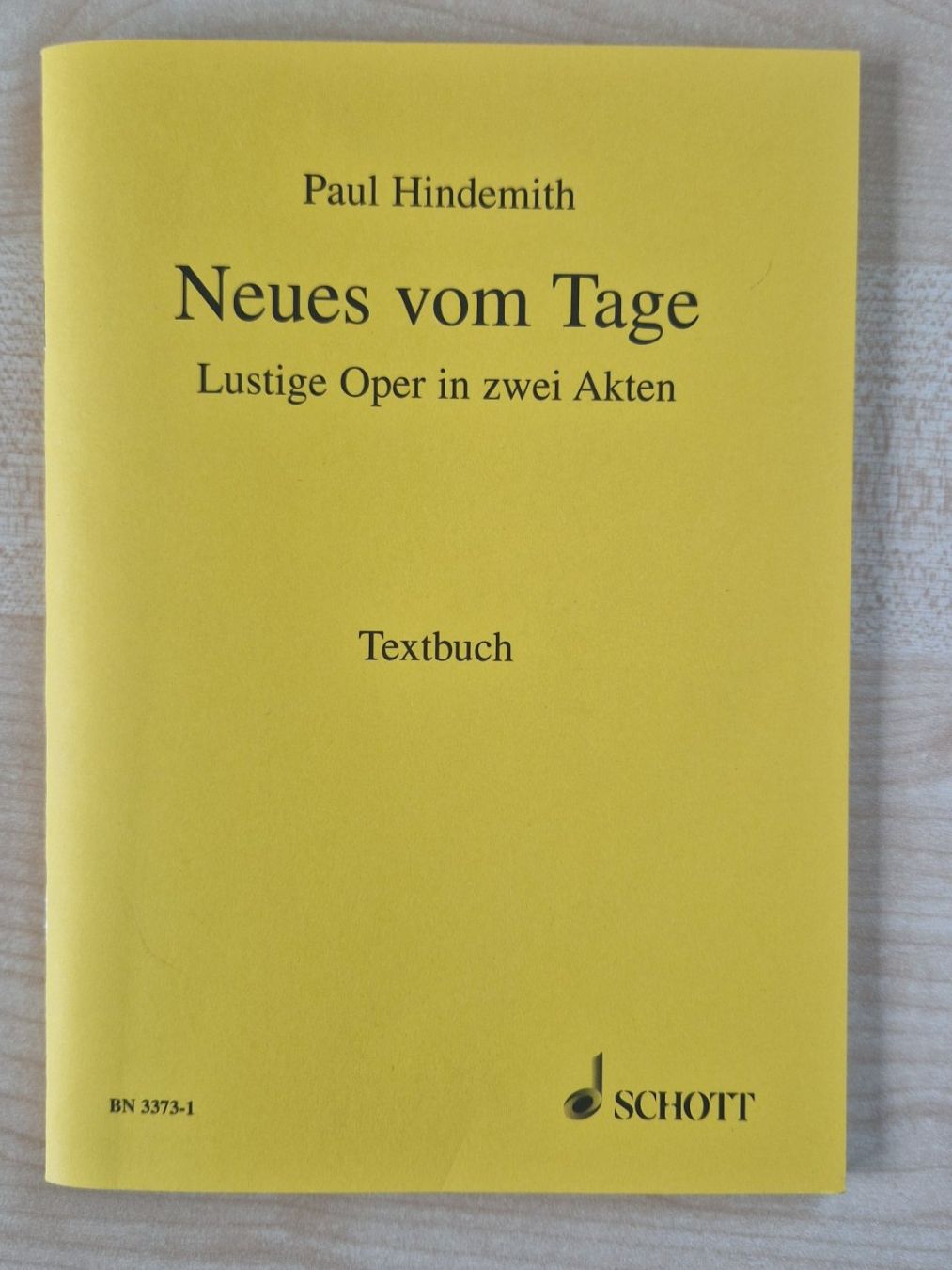 Bücher: Neues vom Tage / Paul Hindemith – Gebraucht aus Malters von page02