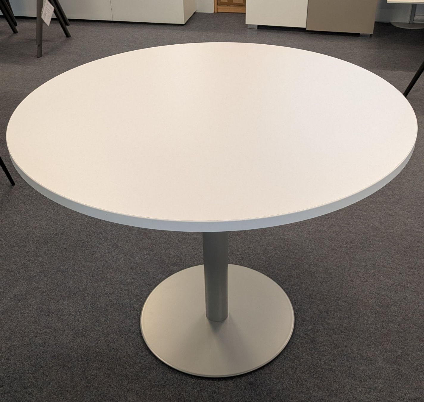 Tisch rund, Durchmesser 100 cm, weiss, neu ! (Neu (gemäss Beschreibung ...