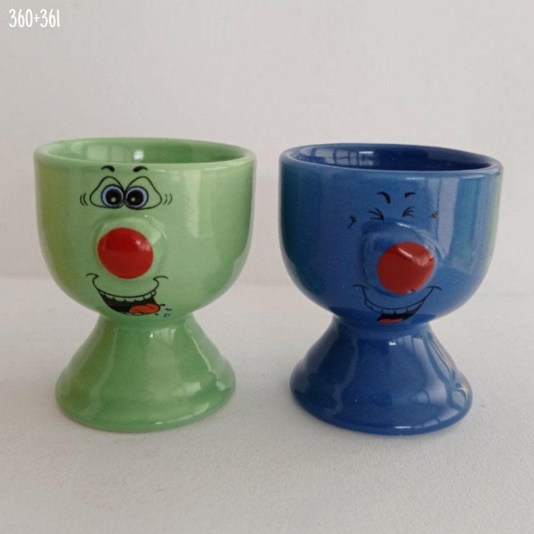 Sonstiges Geschirr: 4 Funny Face Eierbecher – Gebraucht aus Dietikon von Magi2 3