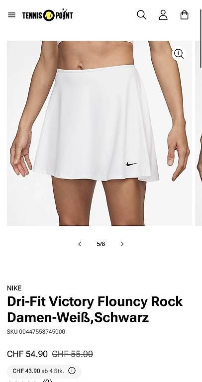 Nike Gonne: Nike Tennis Set - Rock + Visor - Neu – Usato da Lachen SZ venduto da dar_hjg9 3