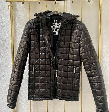 Stylische Superdry Jacke Herren, Grösse M, schwarz