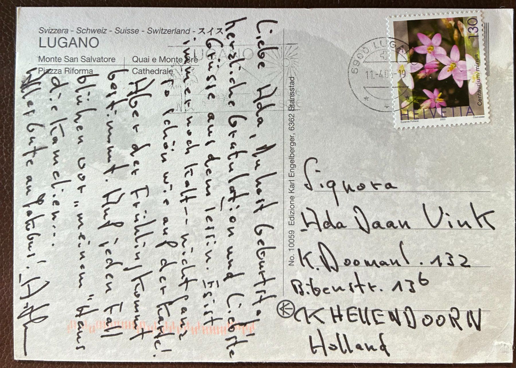 Cartes postales: 1985 AK Lugano - Monte San Salvatore – D'occasion à Eggersriet par stamp303 1