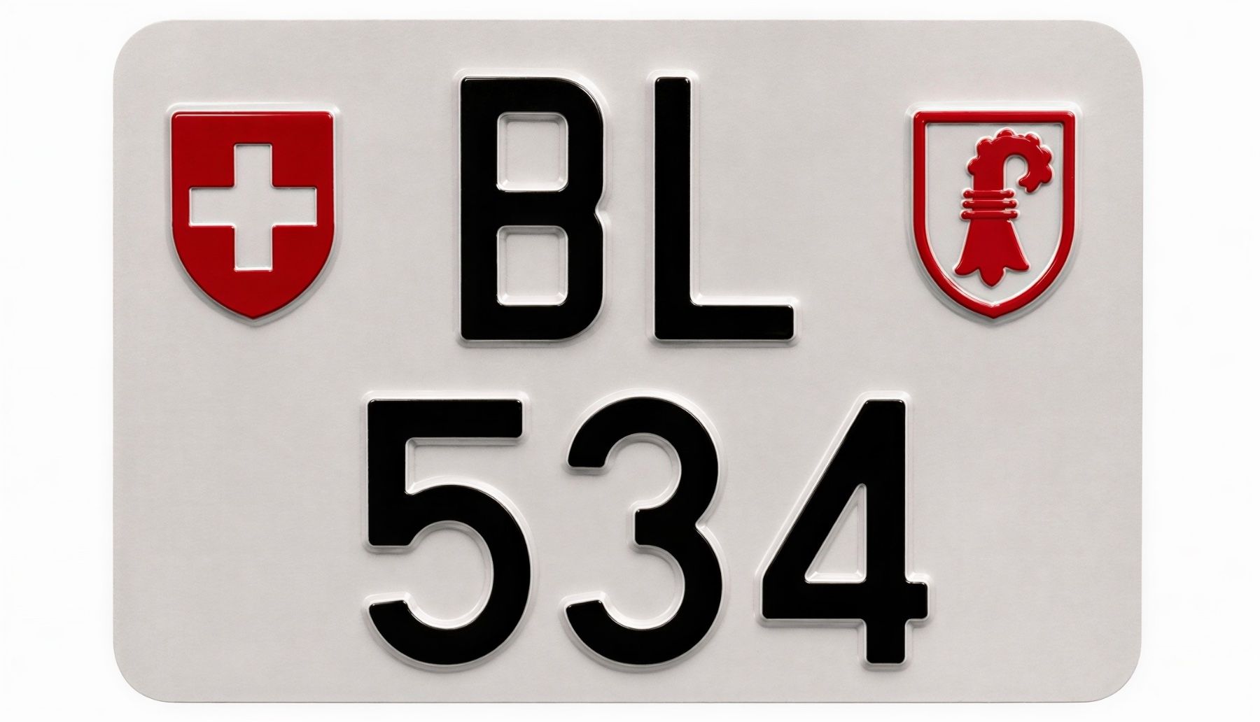 Schilder: Motorrad Kontrollschild BL 534 – Neu (gemäss Beschreibung) aus Aesch BL von iPatatmac