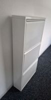 Schuhschrank Metall weiss 51 x 103 x 15 cm