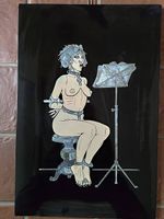 PICHARD - Plaque bois laqué CHANT ÉROTIQUE 50 x 35 - 50 ex.