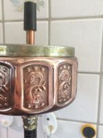 Standaschenbecher für Innen&Aussen/Ende 50-er/Kupfer-Messing