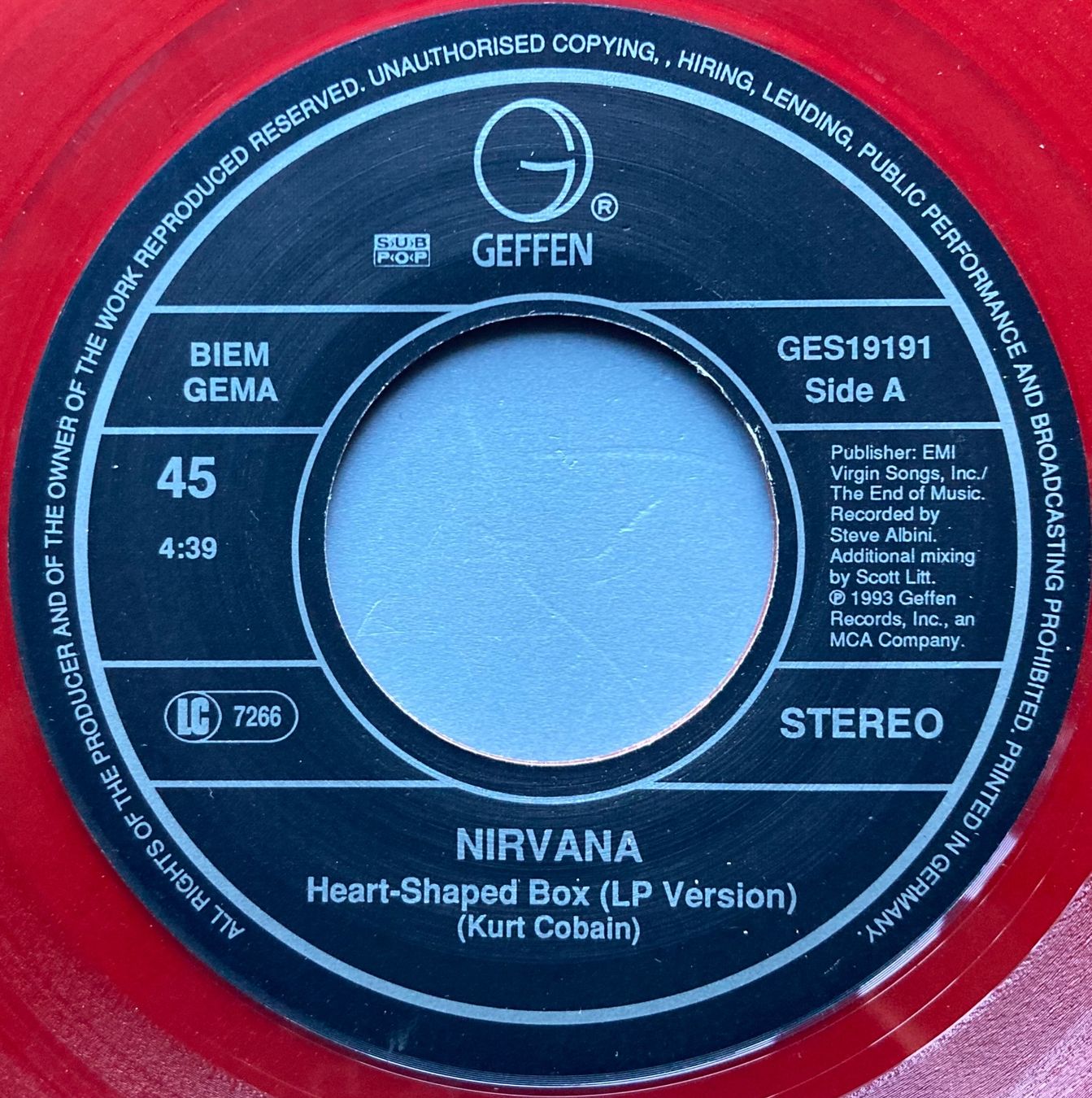 Dischi in vinile: NIRVANA - HEART SHAPED BOX – Usato da Poliez-Pittet venduto da Newtown-Records 1