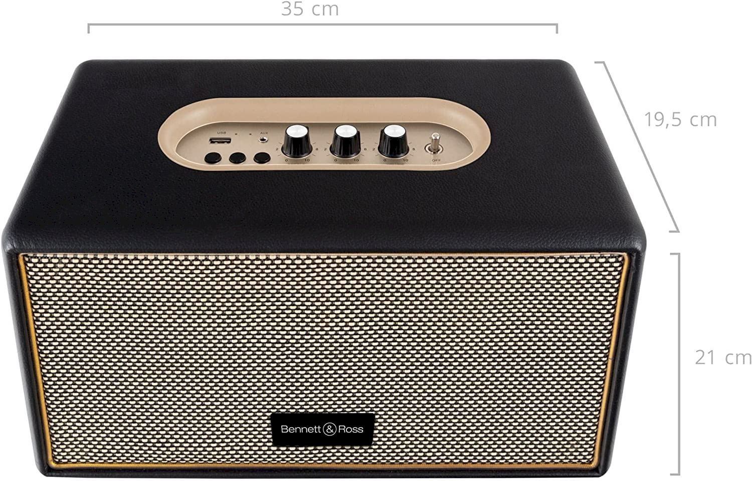 Casse acustiche: Bennett&Ross BB-860BK Blackmore Schwarz – Nuovo e nell'imballaggio originale da Bottighofen venduto da zaap 2
