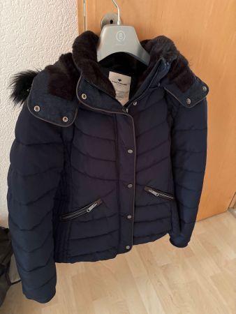 Tom Tailor Damen Steppjacke dunkelblau, Grösse M, gebraucht