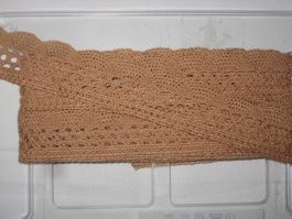 Häkelspitze Baumwollgemisch caramel  3cm breit