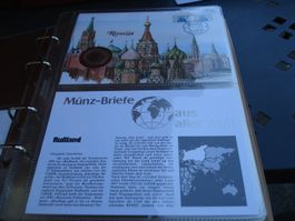 Russland, Münzbrief 1992, Münze Bimetall 1991 (Nach UDSSR)