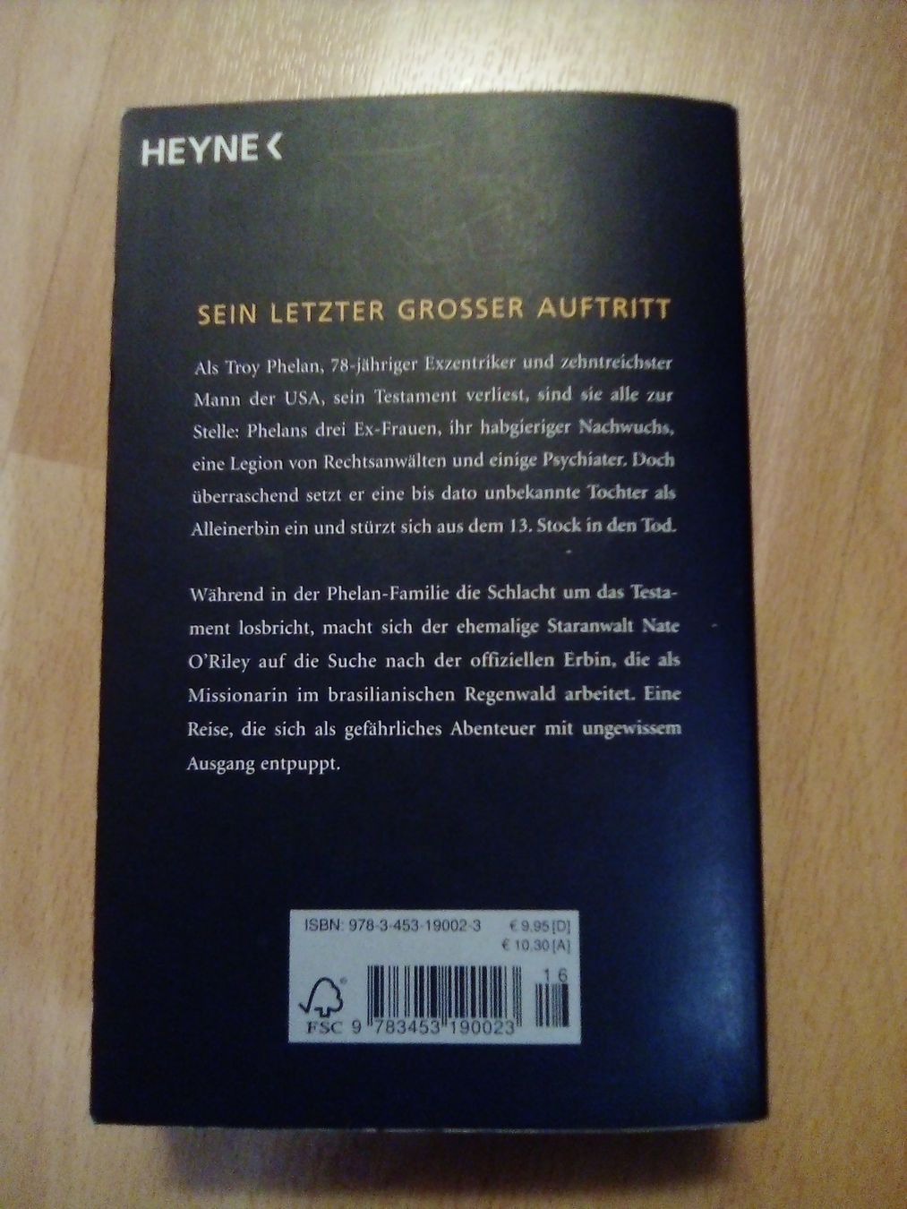 Libri: Das Testament John Grisham – Usato da Winterthur venduto da Colonica 1