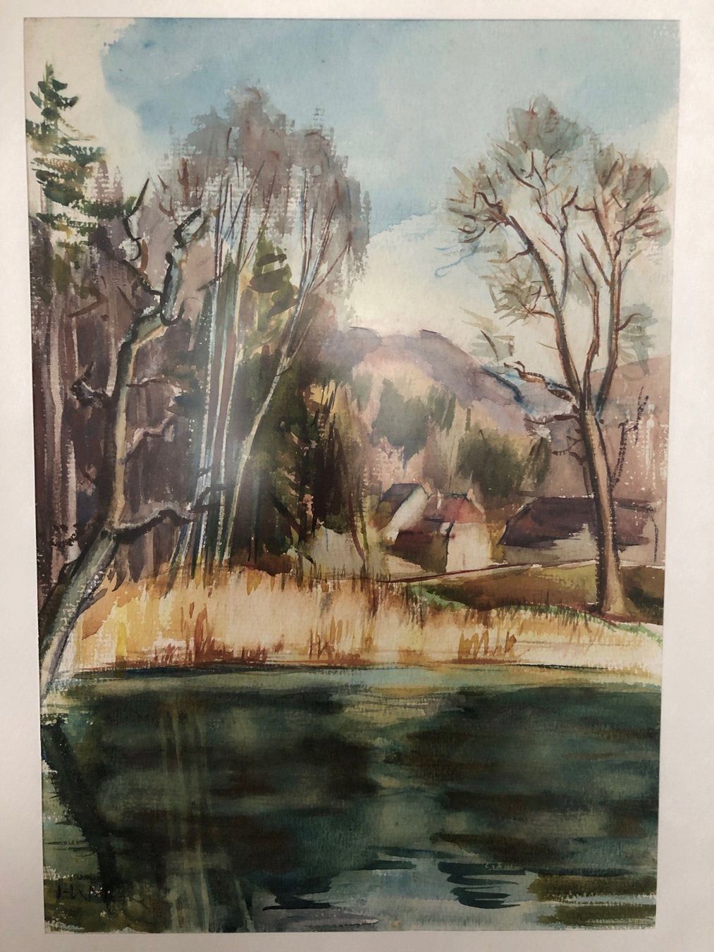 Dipinti: Seen Landschaft, Aquarell – Usato da Röschenz venduto da Sharjah 1