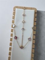 Vergoldetes Edelstahl Set Vierblatt