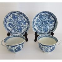 Antike Tassen + Untertassen Long Eliza