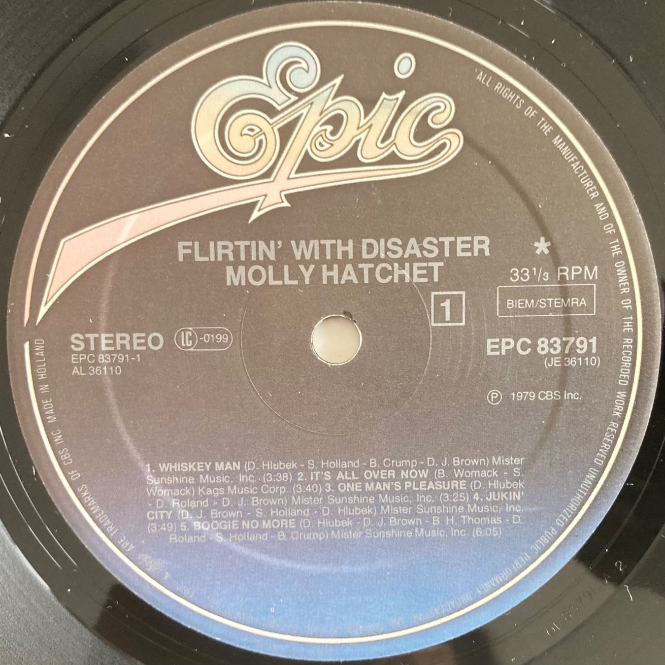 Dischi in vinile: MOLLY HATCHET - FLIRTIN' WITH DISASTER – Usato da Poliez-Pittet venduto da Newtown-Records 3