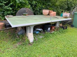 Garten Tischtennistisch, gebraucht, perfekt für Sommertage!