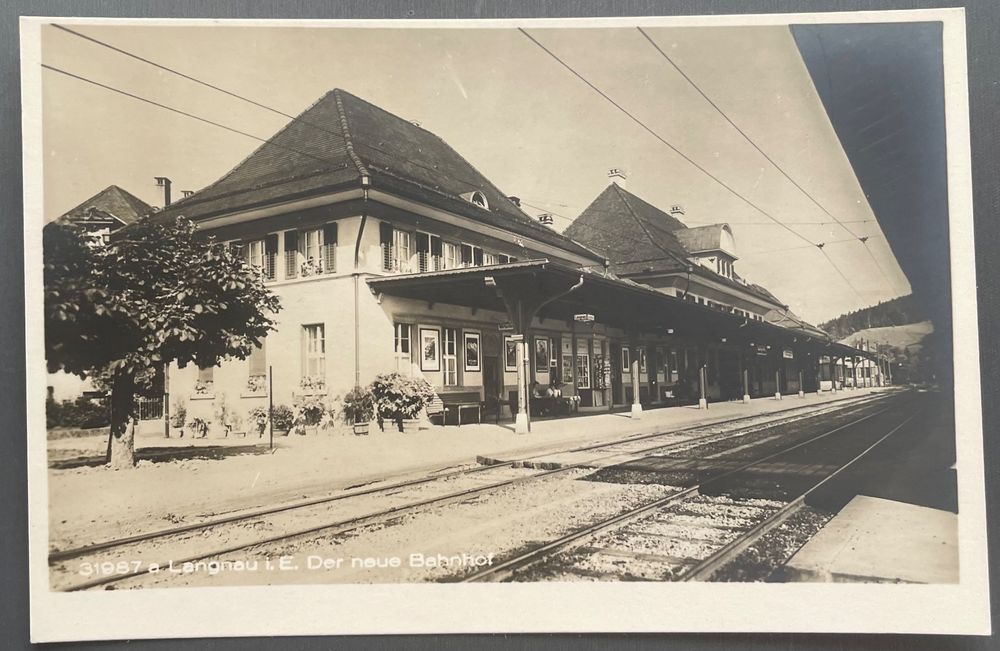 Fotokarte Langnau I.E Neuer Bahnhof | Kaufen Auf Ricardo