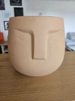 Pot de fleur Visage terre cuite