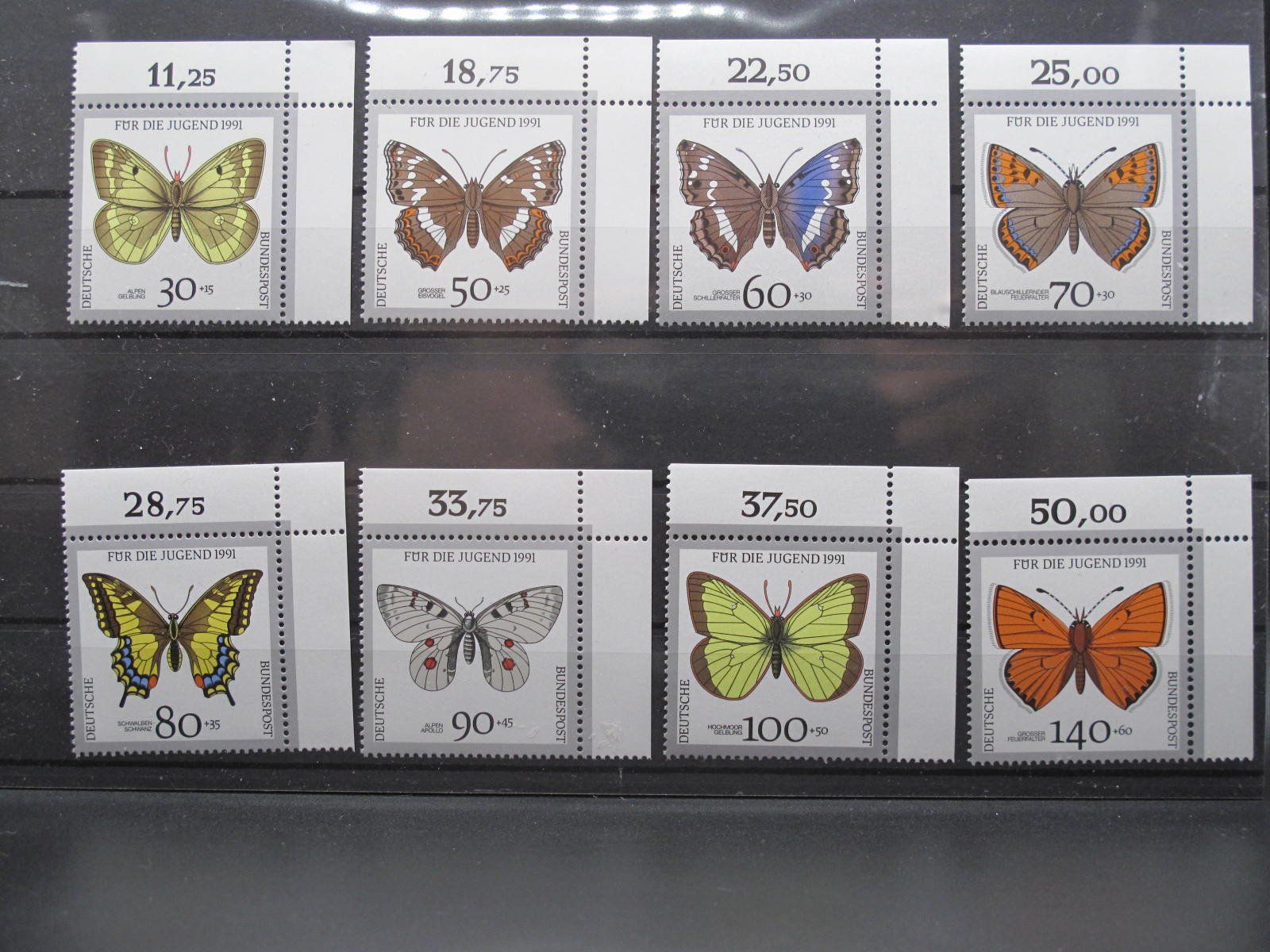 Alle Briefmarken: BRD 1991 Gerfährdete Schmetterlinge ** – Gebraucht aus Wil SG von fva01