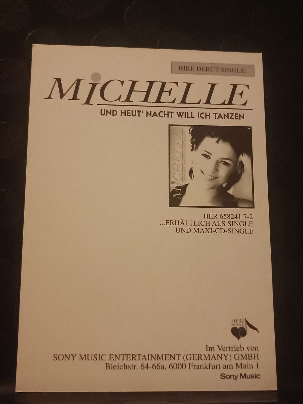 Autografi: Michelle - handsignierte Autogrammkarte – Usato da Menziken venduto da Artographs 1
