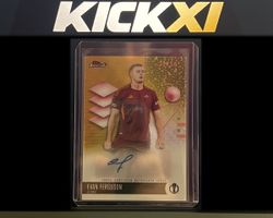 Evan Ferguson Topps Finest 2025/26 Auto Gold Wave 20/50